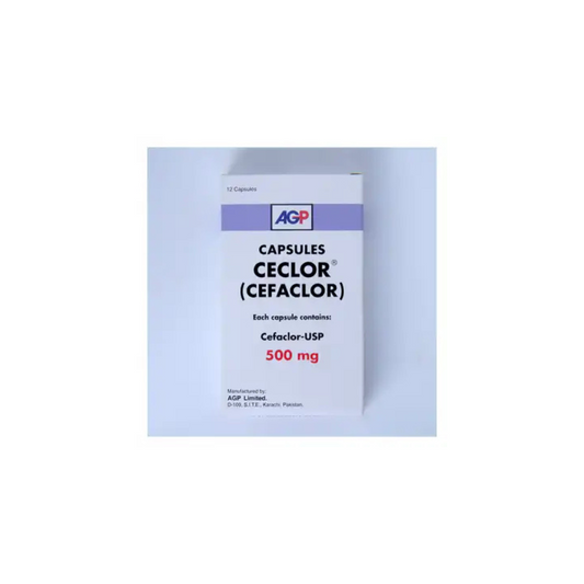 Ceclor Capsules 500Mg 12's