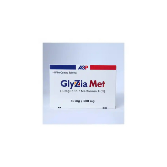 Glyzia Met Tablets 50/500Mg 14's (1 Strip = 7 Tablets)