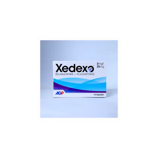 Xedexo Capsules 3Mg/25Mg 14's (1 Strip = 7 Capsules)