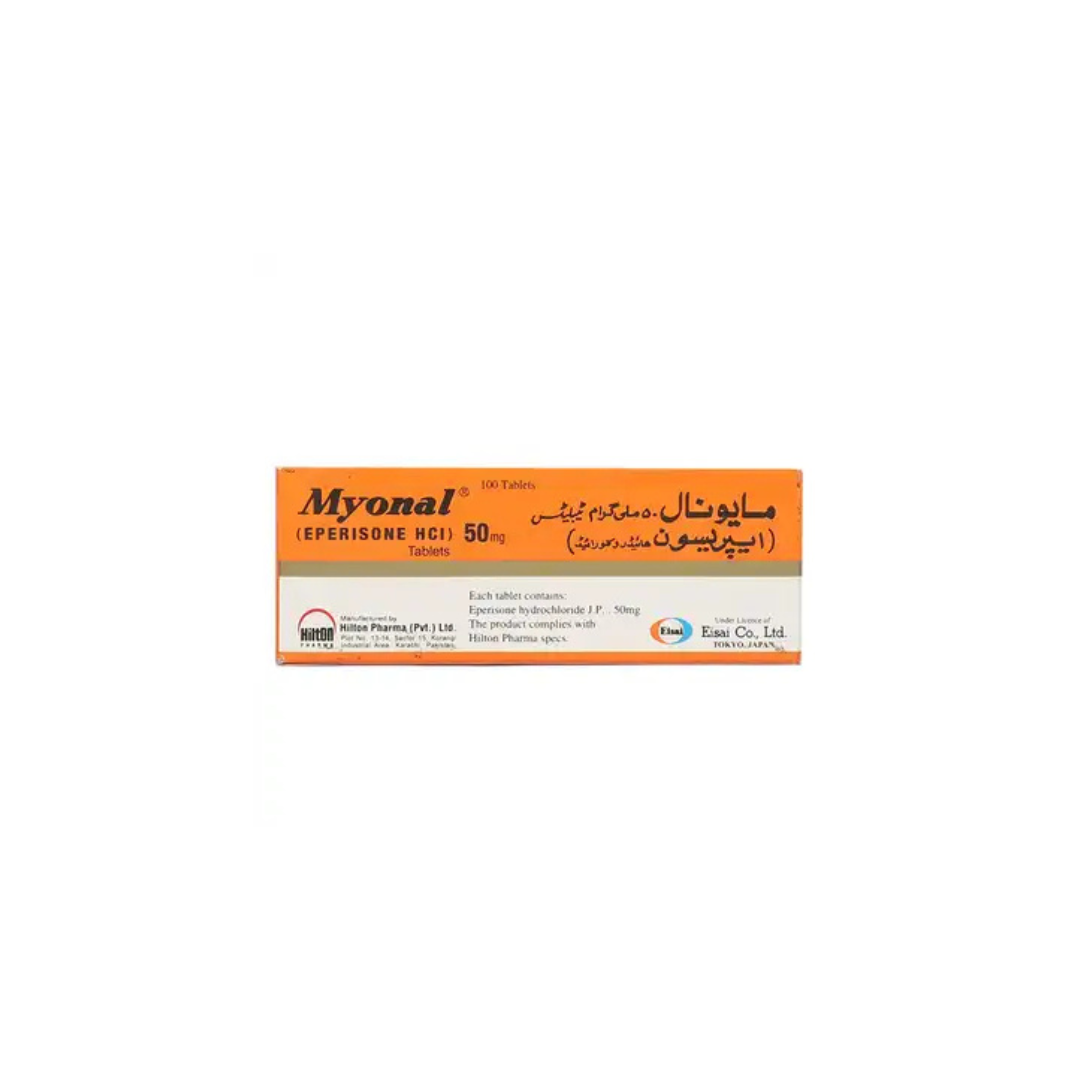 Myonal Tablets 50Mg 100's (1 Strip = 10 Tablets)