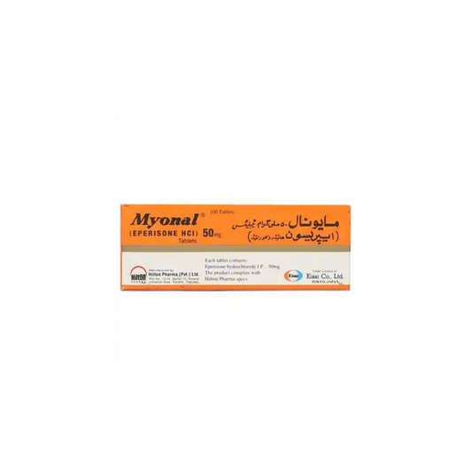 Myonal Tablets 50Mg 100's (1 Strip = 10 Tablets)
