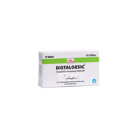 Distalgesic Tablets 37.5/325Mg 10's (1 Strip = 10 Tablets)