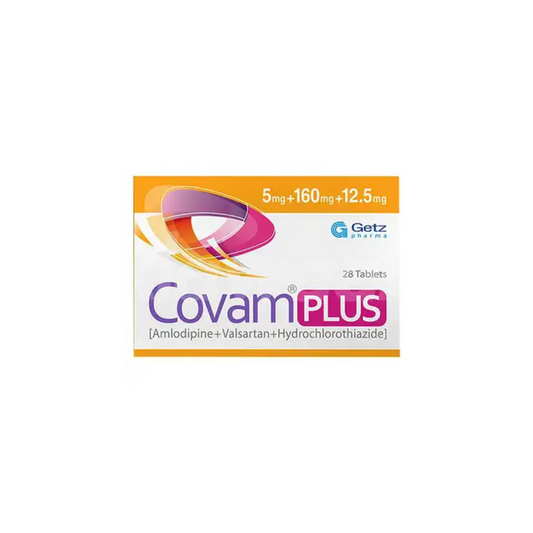 Covam Plus Tablets 5Mg+160Mg+12.5Mg 28's (1 Strip = 7 Tablets)