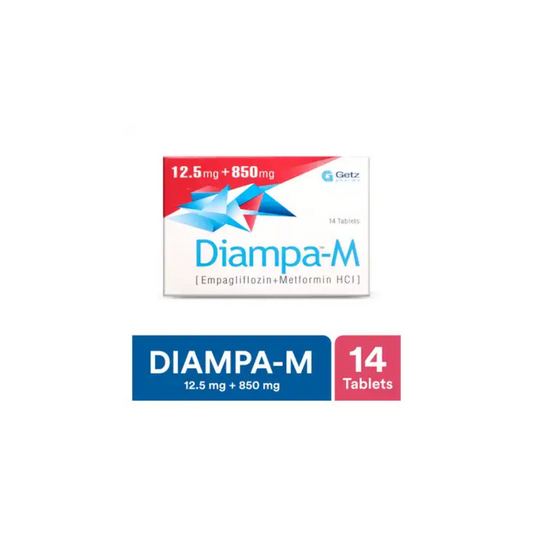 Diampa-M Tablets 12.5Mg+850Mg 14's(1 Strip = 7 Tablets)