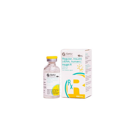 Insuget Regular Injection 100Iu/Ml (1 Box = 1 Injection)