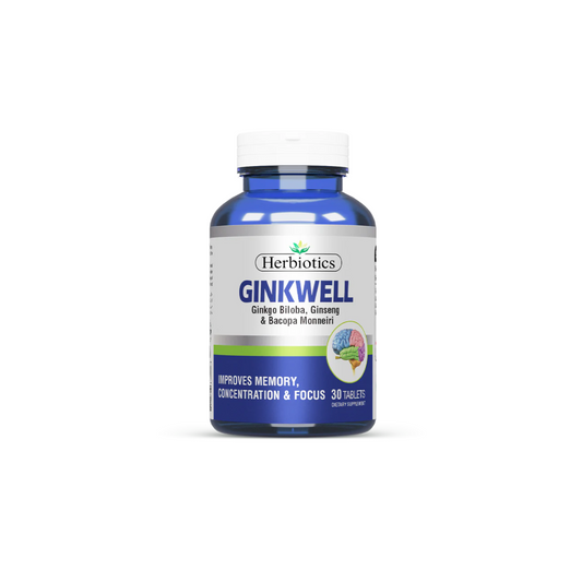 Herbiotics Ginkwell Tablets (1 Bottle = 30 Tablets)