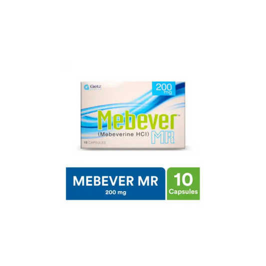 Mebever Mr Capsules 200Mg 10's (1 Strip = 10 Capsules)