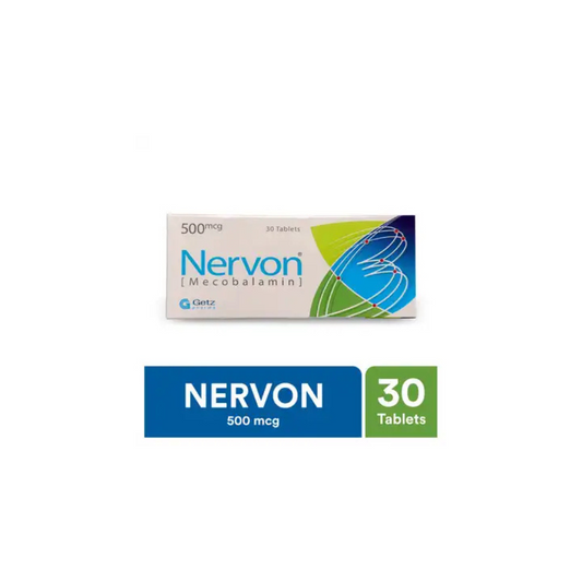 Nervon Tablets 500Mcg 30's (1 Strip = 10 Tablets)