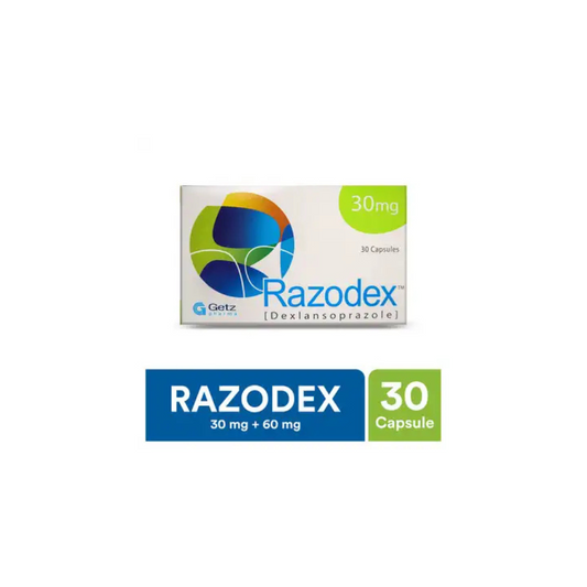Razodex Capsules 30Mg  30's (1 Strip = 10 Capsules)