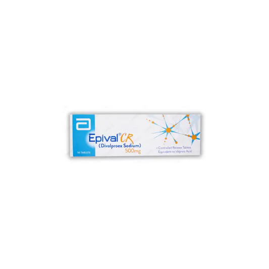 Epival Cr Tablets 500Mg 50's (1 Strip = 10 Tablets)