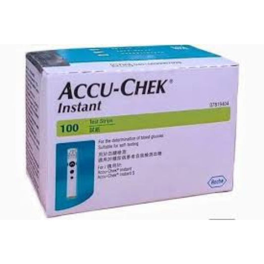 Accu-Chek Instant Blood Glucose Strips (Box = 100 Strips)