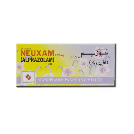 Neuxam Tablets 0.25MG 30'S (1 Box = 30 Tablets)
