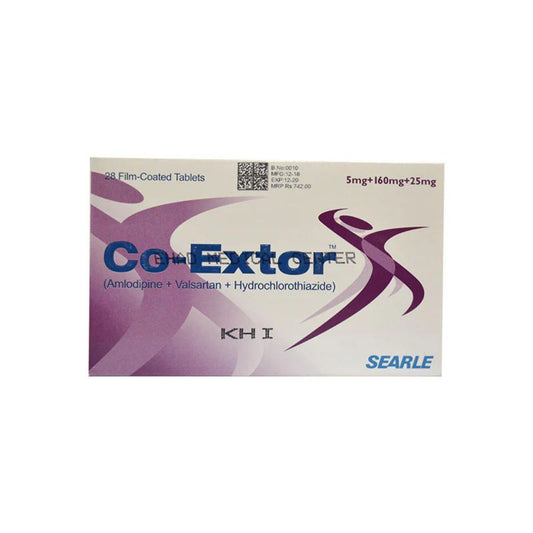 Co-Extor Tablets 5/160/12.5MG (1 Box = 2 Strips) (1 Strip = 14 Tablets)