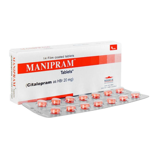 Manipram Tablets 20MG (1 Box = 1 Strip)(1 Strip = 14 Tablets)