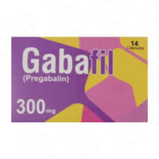 Gabafil Capsules 300MG (1 Box = 2 Strips) (1 Strip = 7 Capsules)