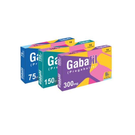 Gabafil Capsules 150MG (1 Box = 2 Strips) (1 Strip = 7 Capsules)