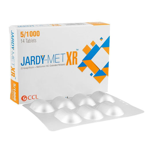 Jardy-Met XR Tablets 5/1000MG (1 Box = 2 Strips) (1 Strip = 7 Tablets)