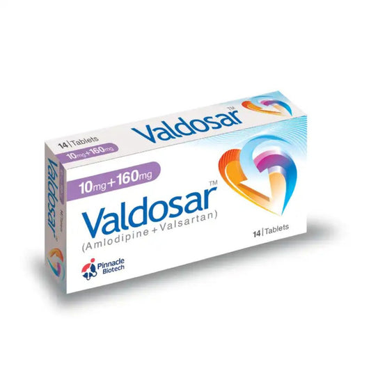 Valdosar Tablets 10/160MG (1 Box = 2 Strips) (1 Strip = 7 Tablets)