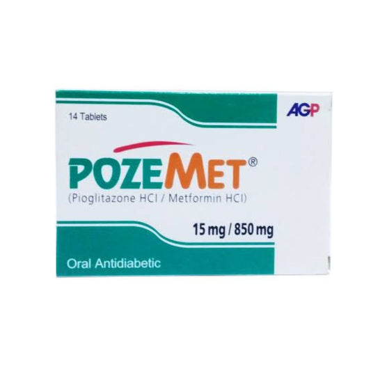 Poze Met Tablets 15/850MG (1 Box = 2 Strips ) (1 Strip = 7 Tablets)