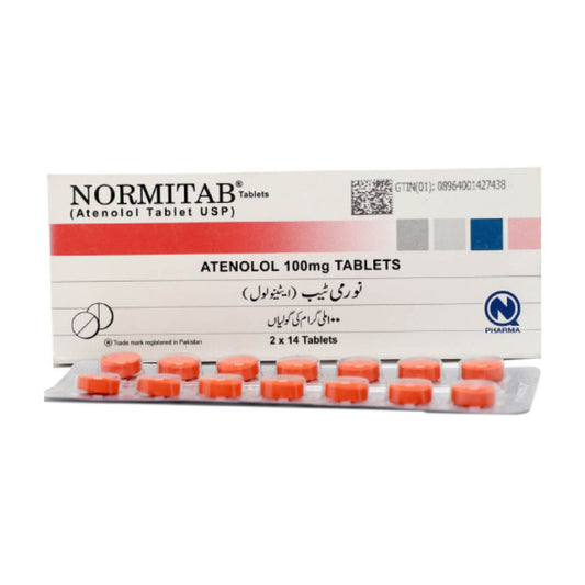 Normitab Tablets 100MG (1 Box = 2 Strips) (1 Strip = 14 Tablets)