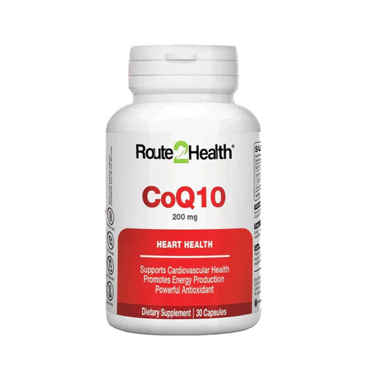 Route 2 Health COQ10 200MG (1 Bottle = 30 Tablets)