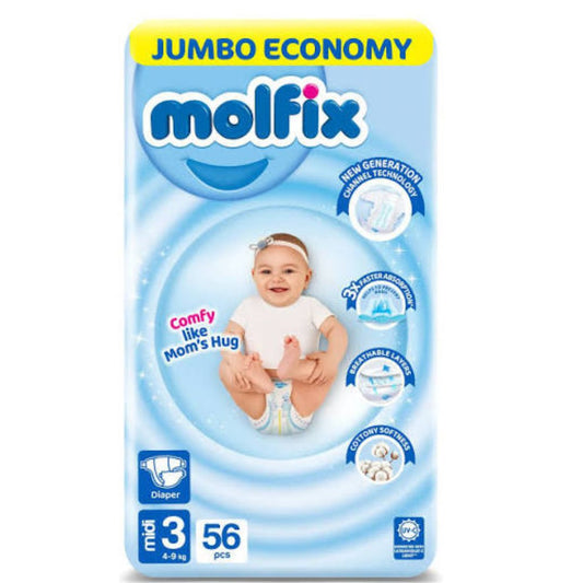 Molfix Baby Diaper Medium 56Pcs