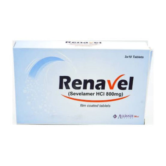 Renavel Tablets 800MG (1 Box = 3 Strips) (1 Strip = 10 Tablets)