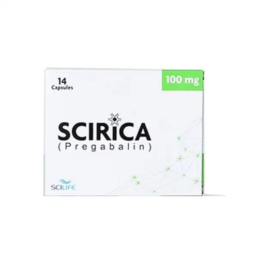 Scirica Capsules 100MG (1 Box = 2 Strips) (1 Strip = 7 Tablets)