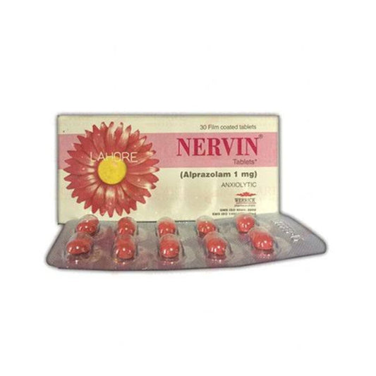 Nervin Tablets 1MG (1 Box = 3 Strips) (1 Strip = 10 Tablets)