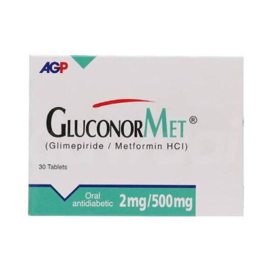 Gluconormet 2/500MG (1 Box = 30 Tablets)