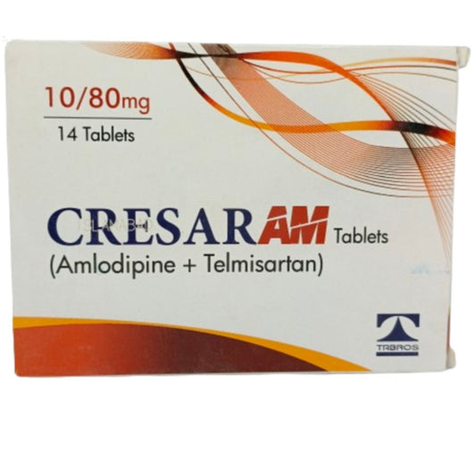 Cresar Am 10/80MG (1 Box = 2 Strips)(1 Strip = 7 Tablets)