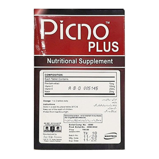 Picno Plus Tablets (1 Box = 20 Tablets)
