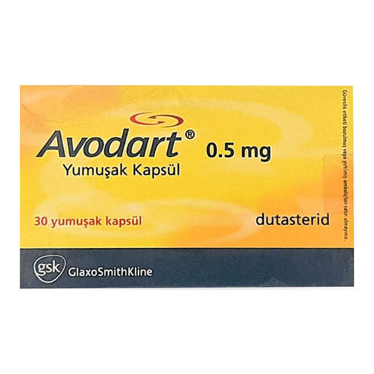 Avodart Capsules 0.5Mg (1 Box = 3 Strips) (1 Strip = 10 Capsules)