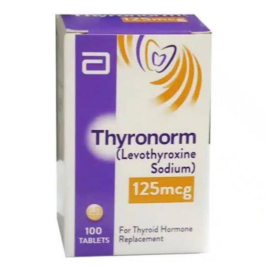 تھائرونورم گولیاں 125 ایم سی جی (1 بوتل = 100 گولیاں) 