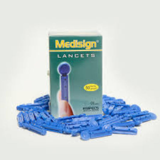 Medisign Blood Lancets (1 Box = 50Pcs)