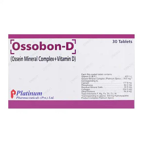Ossobon-D Tablets (1 Box = 3 Strips)(1 Strip = 10 Tablets)