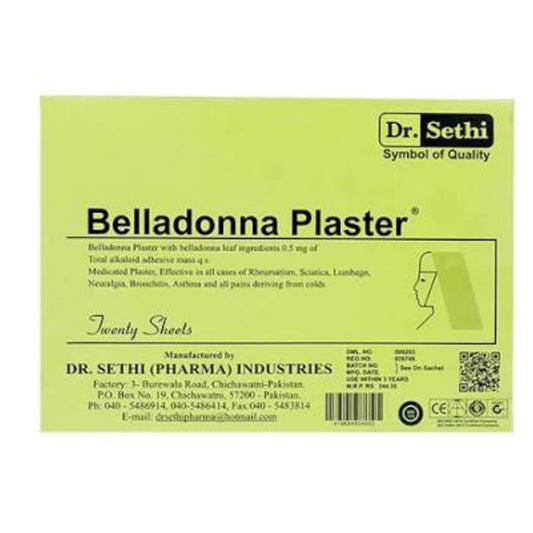 Belladonna Plaster 20'S