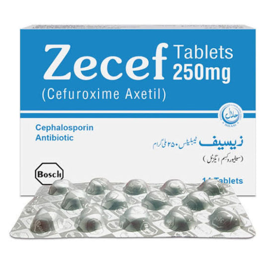 Zecef 250Mg Tab (Bosch)