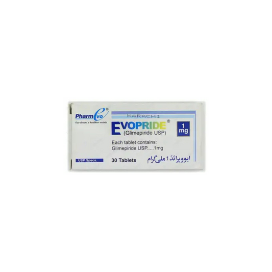 Evopride Tablets 1Mg 10,s (1 Strip = 10 Tablets)