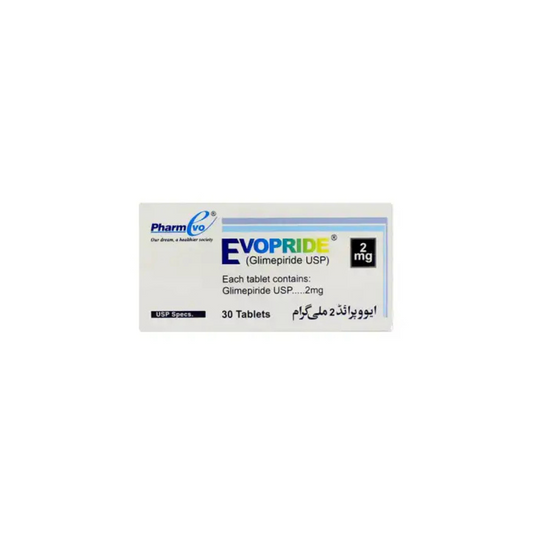 Evopride Tablets 2Mg 30,s (1 Strip = 10 Tablets)