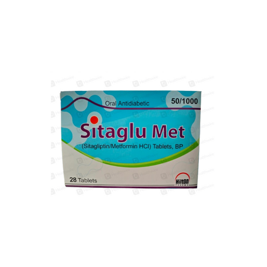 Sitaglu Met Tablets 50/1000Mg 28,s (1 Strip = 7 Tablets)