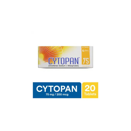 Cytopan Tablets 75Mg+200Mcg 20,s (1 Strip = 10 Tablets)