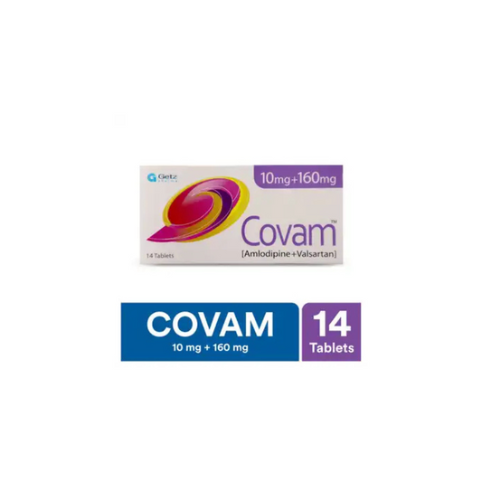 Covam Tablets 10Mg+160Mg (1 Strip = 7 Tablets)
