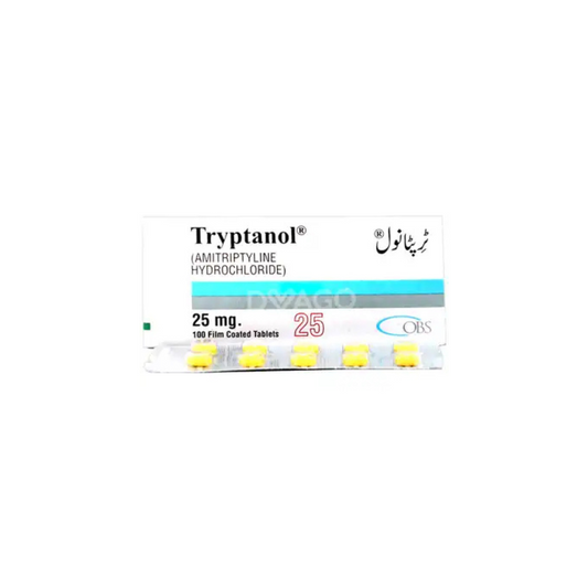 Tryptanol Tablets 25Mg 100,s (1 Strip = 10 Tablets)