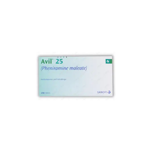 Avil Tablets 25Mg 250,s (1 Strip = 50 Tablets)