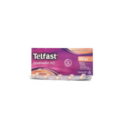 Telfast Tablets 60Mg (1 Box = 14 Tablets)