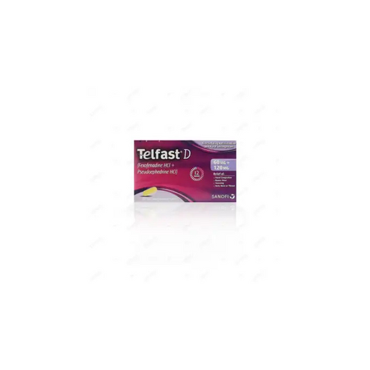 Telfast-D Tablets 60Mg/120Mg 10,s