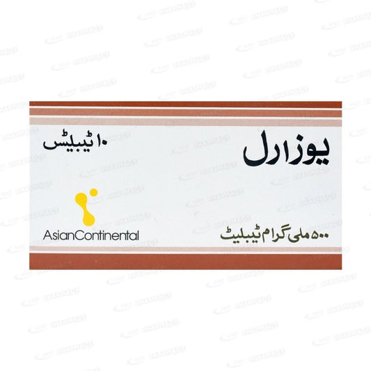 Uzaril 500Mg 10'S (1 Box = 1 Strip)(1 Strip = 10 Tablets)