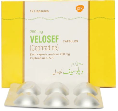 Velosef Cap 250 Mg 12'S – PILL BOX