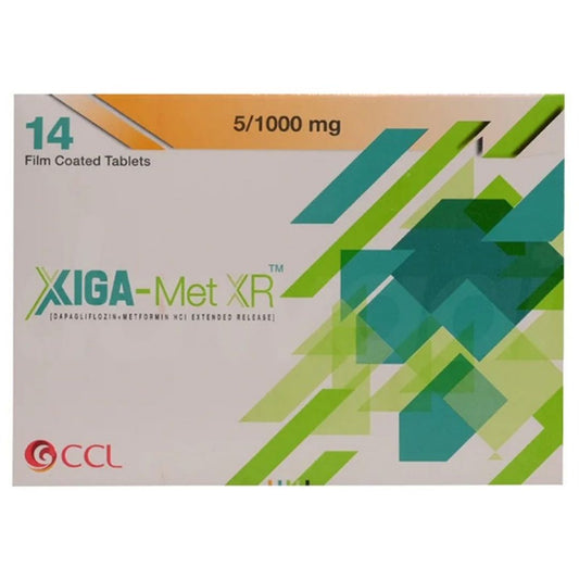 Xiga-Met Xr 5/1000Mg Tab 14S